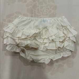 Feldman brothers Ruffled Cream Baby Bloomers